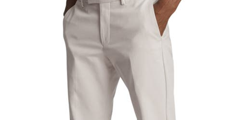 Reiss Men's Eastbury Slim Fit Stretch Cotton Chinos Gray Size 30