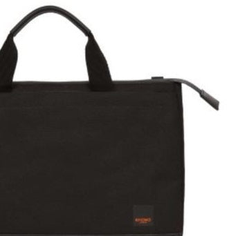 Knomo London Shoreditch Top Zip 12 inch Tablet laptop Slim Brief Case Black Size Regular