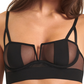 Bluebella Women's Orla Mesh Balconette Bra 41578 Black Size 30B