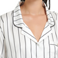 Bluebella Women's Alma Striped Short Pajamas Set White Size 6
