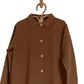 The Simple Folk Women's Maternity Oversized Linen Jua Jacket Rust Brown Size Small