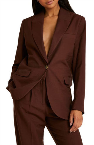 River Island Dark Brown Blazer - US Size 6