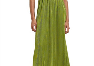 River Island Women's Green Strapless Midi Dress Size 4