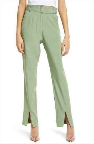 Roland Split Front Trousers by 4th & Reckless in Green Size XS