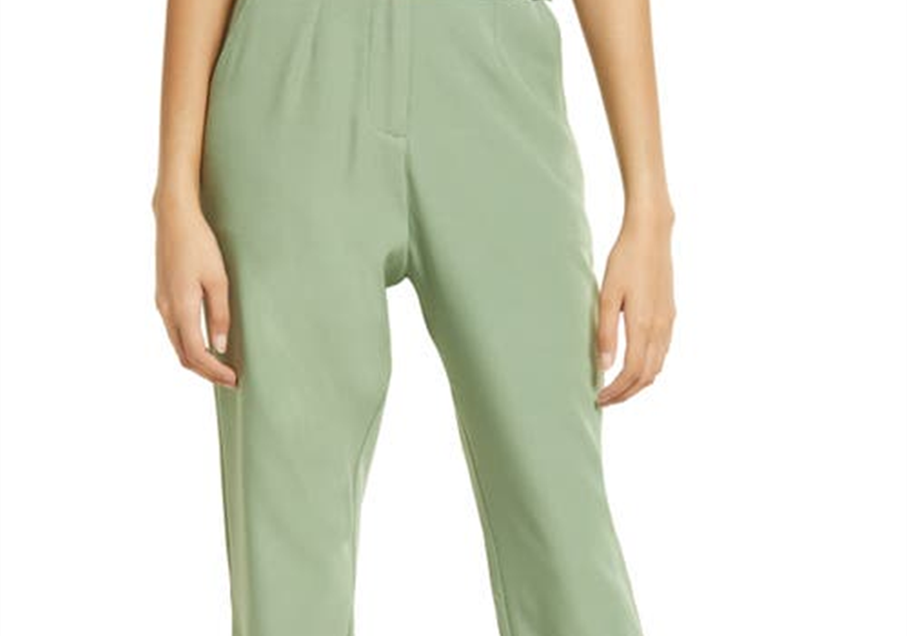 Roland Split Front Trousers by 4th & Reckless in Green Size XS
