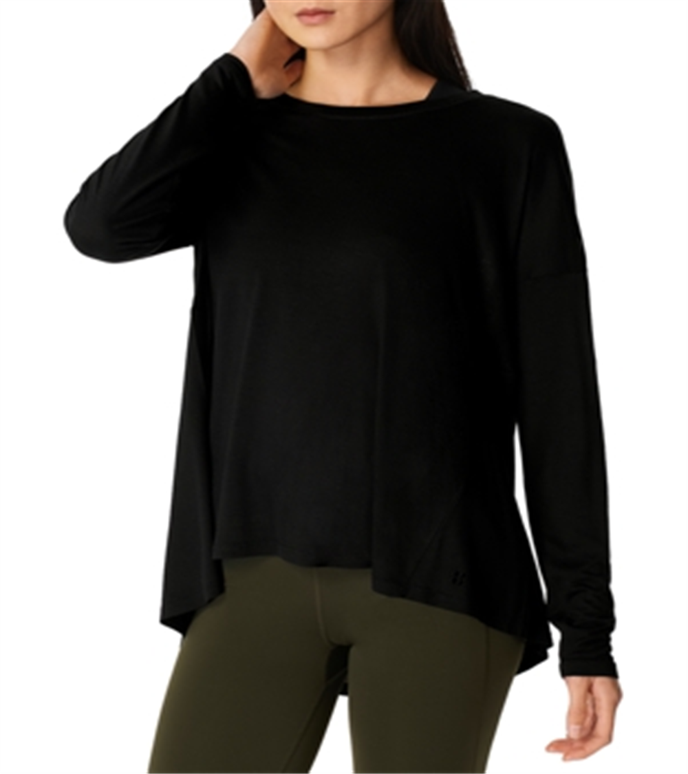 Sweaty Betty Women's Black Easy Peazy Long Sleeve Shirt Size X-Small