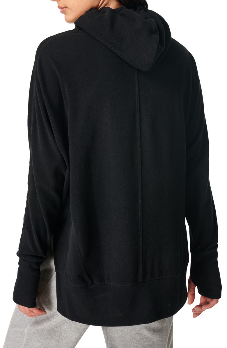 Sweaty Betty Luxe Fleece Hoodie - Green Mist, Size XL