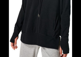 Sweaty Betty Luxe Fleece Hoodie - Green Mist, Size XL