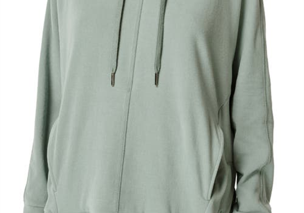 Sweaty Betty Luxe Fleece Hoodie - Green Mist, Size XL