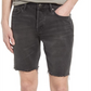 Allsaints Switch Raw Hem Denim Shorts In Washed Black