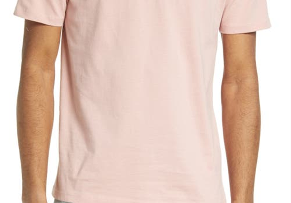 Allsaints Brace Tonic Crewneck T-Shirt In Bitter Pink Size Xx-Large