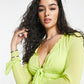 ASOS Women's Light Green Long Sleeve Minidress Size 6 US