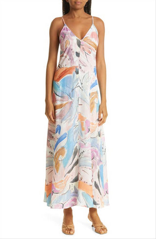Ivory Ted Baker London Lizybet V-Neck Sleeveless Maxi Dress Size 3