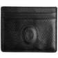 Ted Baker Men's Perrth House Check Embossed Leather Card Holder Black Size Regular