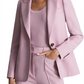 Reiss Aura Peak Lapel Blazer in Pink Size 10