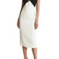 Reiss Women's Elodie Cut Out Bodycon Dress White Size 8