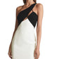 Reiss Women's Elodie Cut Out Bodycon Dress White Size 8