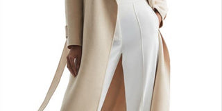 Reiss Women's Agnes Wool Blend Coat Pink Size 6