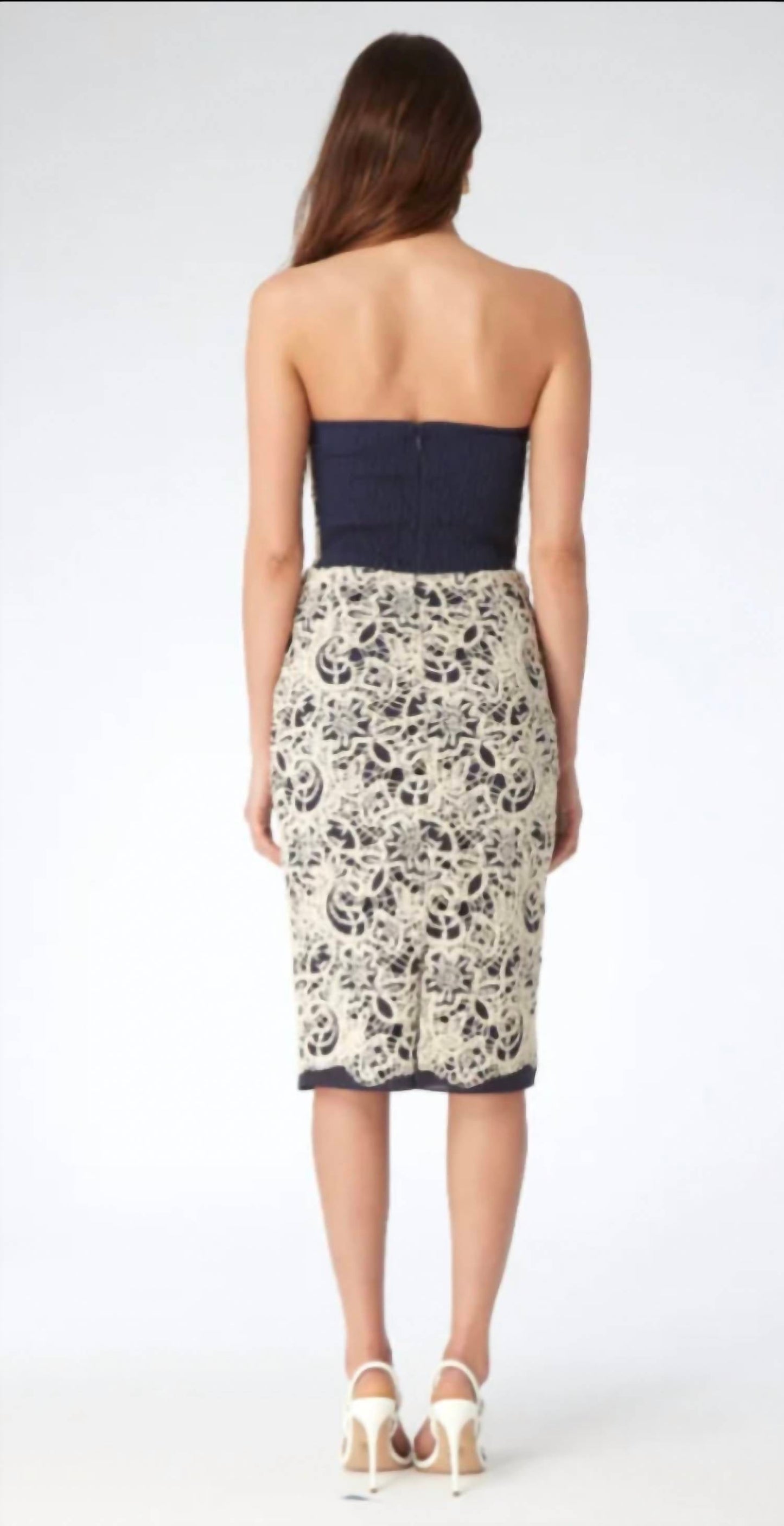 Gilner Farrar - Heidi Dress Blue Paisley Embroidery