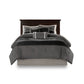 7 Piece Faux Suede Comforter Set Black King