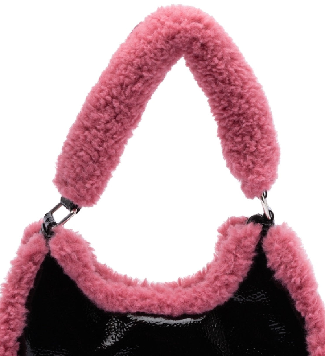 Skinnydip London Women's Kiely Borg Trim Shoulder Bag Black Size Regular