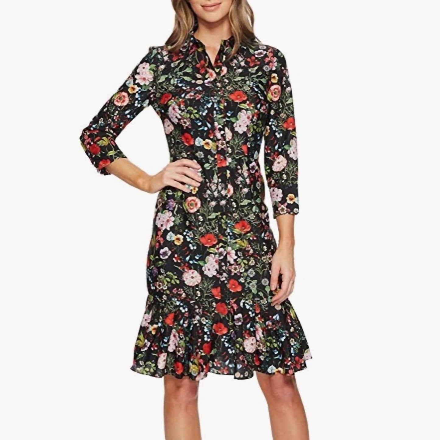 Adrianna Papell - Bloom Print Shirtdress