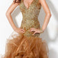 Jovani - Long Ruffle Prom Dress