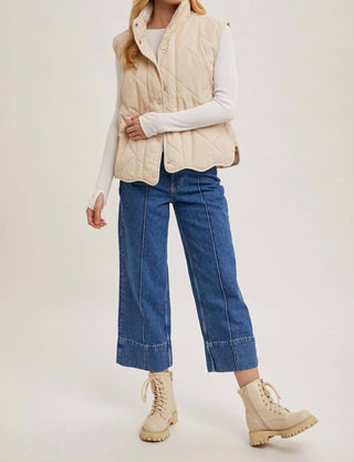 Bluivy - Women's Button Down Quilted Puffer Vest