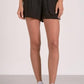 Elan - Gauze Drawstring High Waist Shorts