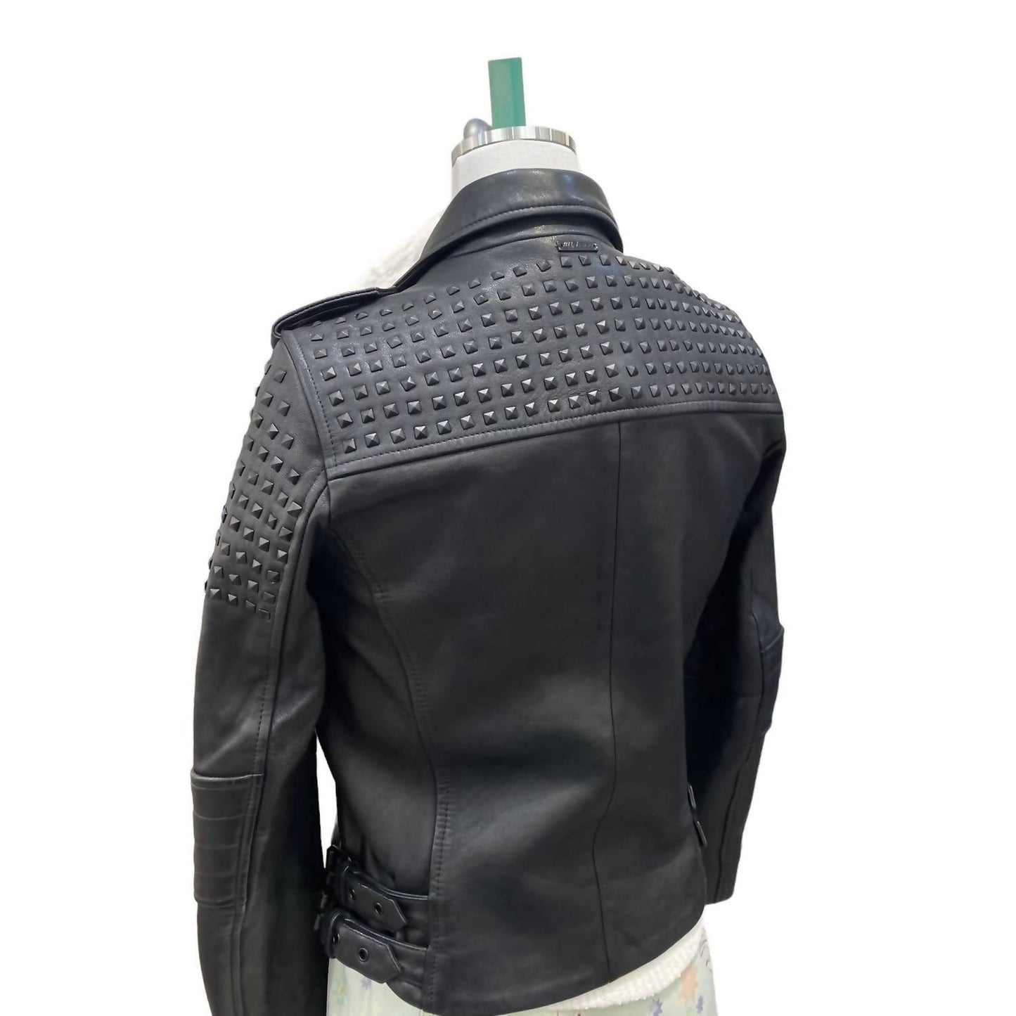 11 Uptown - Women's Studded Leather Jacket