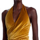 Black Halo - Elaria Mini Velvet Halter Dress