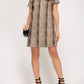 She + Sky - Faux Suede Shift Dress