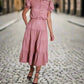 Easel - Shelia's Faux Leather Boho Tiered Maxi Skirt