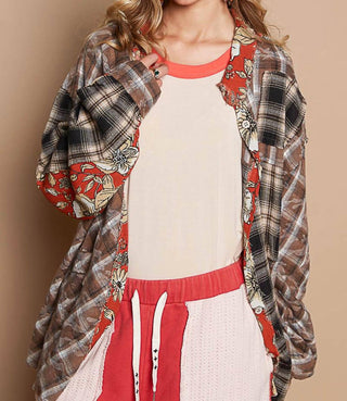 Pol - Vintage Button Down Plaid Shirt