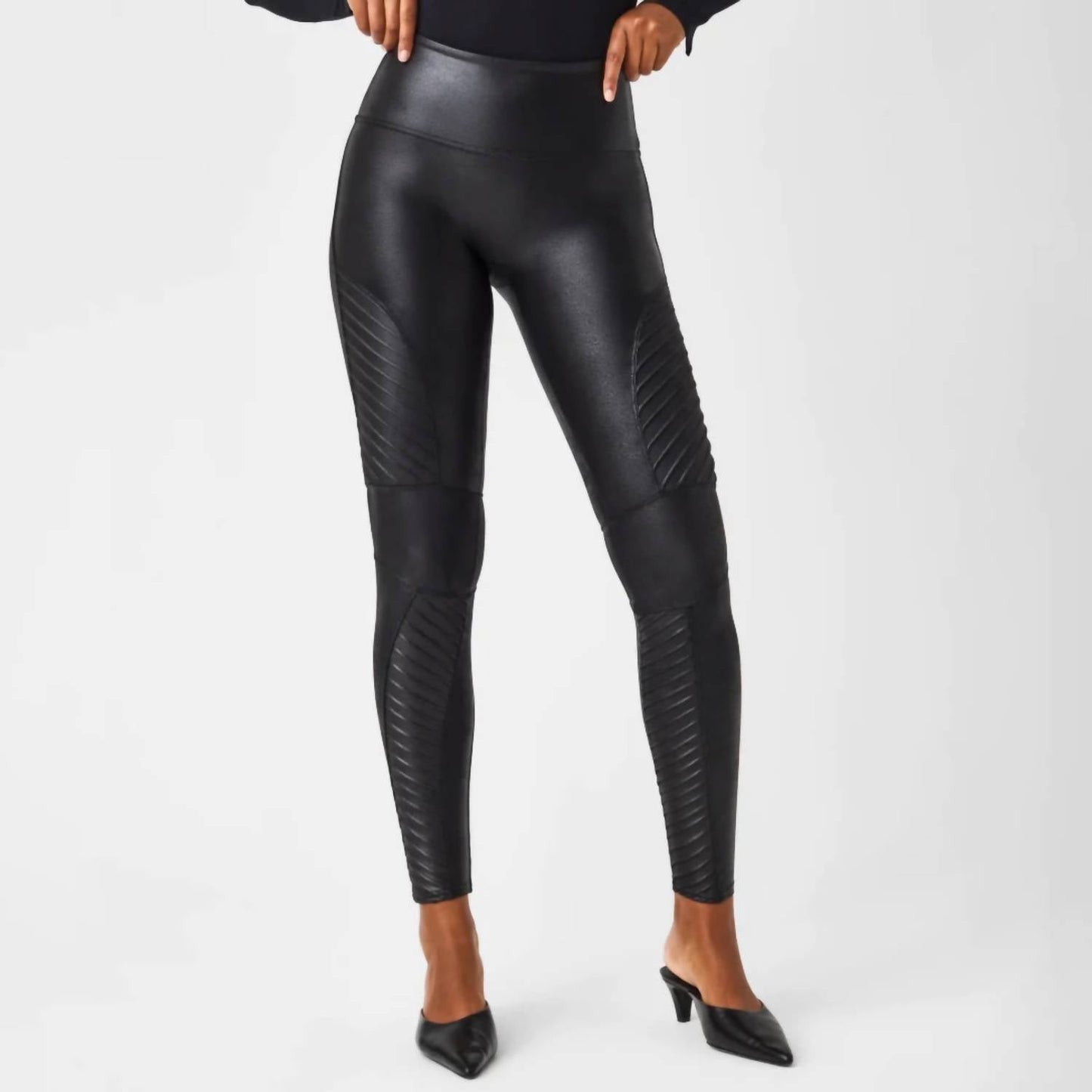 Spanx - Faux Leather Moto Leggings