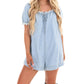 Free People - Daisy Denim Babydoll Romper