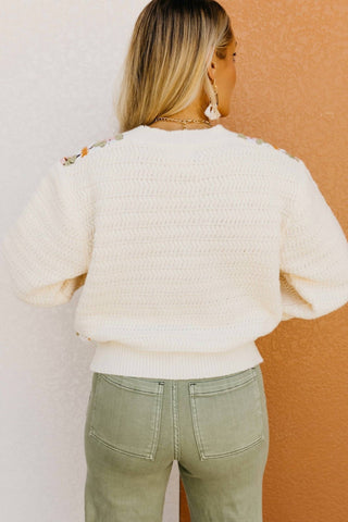 Bibi - Flora Crochet Sweater
