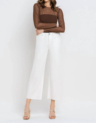 Vervet By Flying Monkey - High Rise Crop Wide Leg Jeans