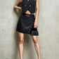 Coalition La - Mia Allure Vegan Leather Vest And Skirt Set