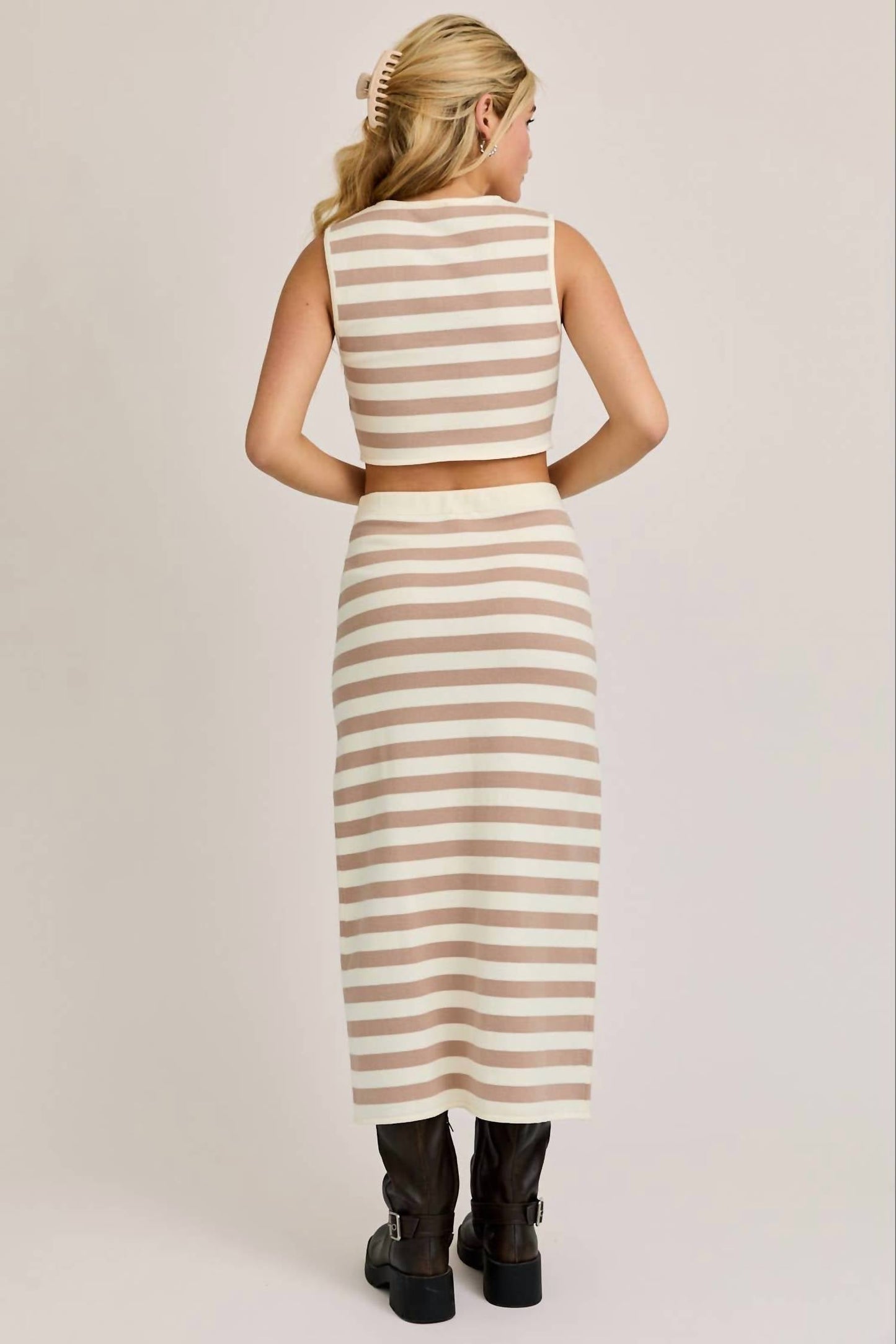 Le Lis - Sasha Sweater Crop & Maxi Skirt Set