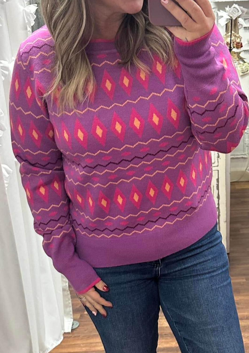 &Merci - Geometric Sweater