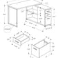 L-Shape Computer Desk with Storage Drawers