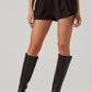 Astr - Sorine Wool Blend Pleated Shorts