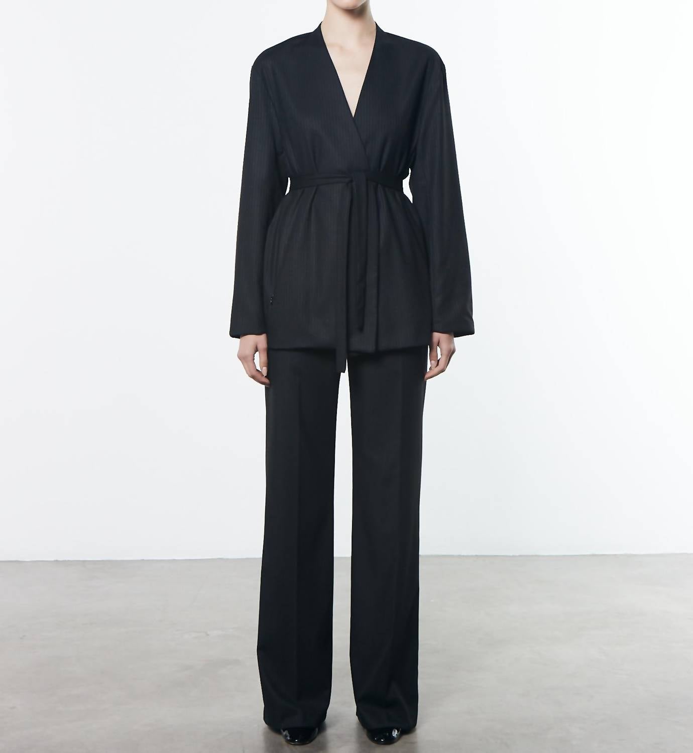 Enza Costa - PINSTRIPE SOFT BLAZER