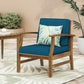 Perla Contemporary Club Chair with Water-Resistant Cushion