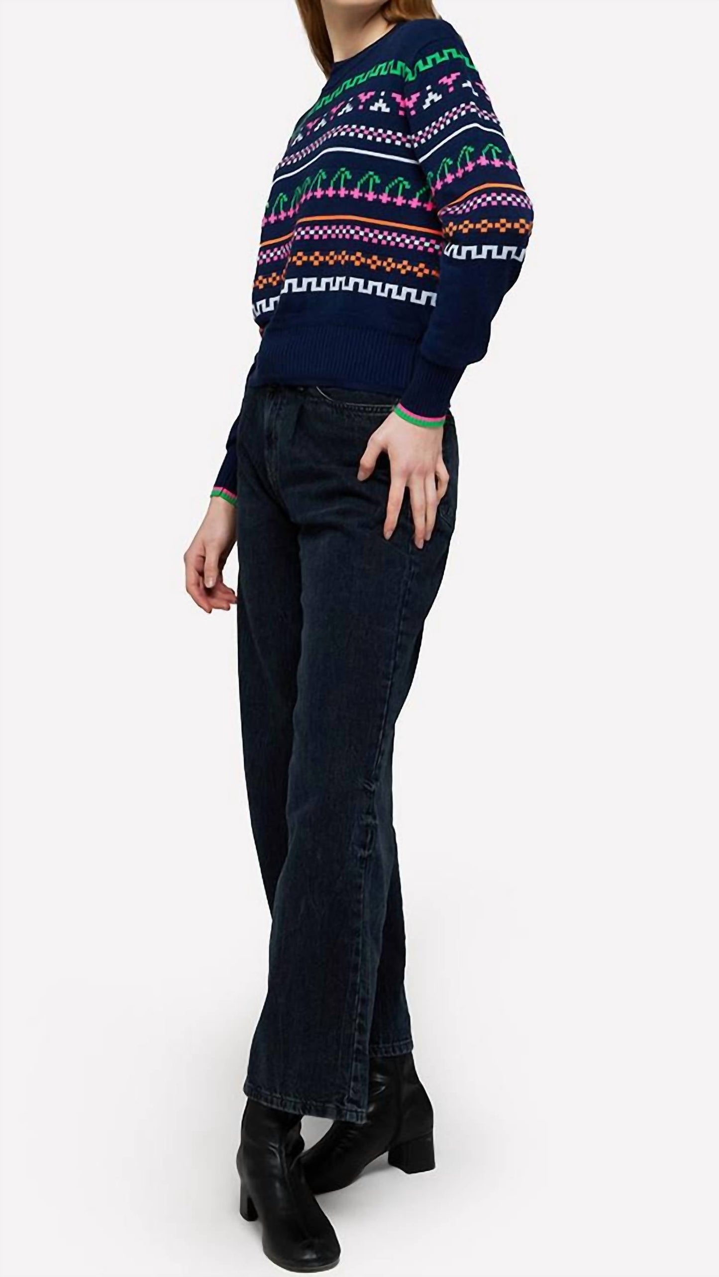 Brodie Cashmere - Elsie Pop Crew Sweater