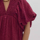Entro - Bubble Sleeve Midi Dress