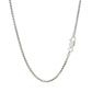 Sterling Silver Rhodium Plated Round Box Chain 1.8mm