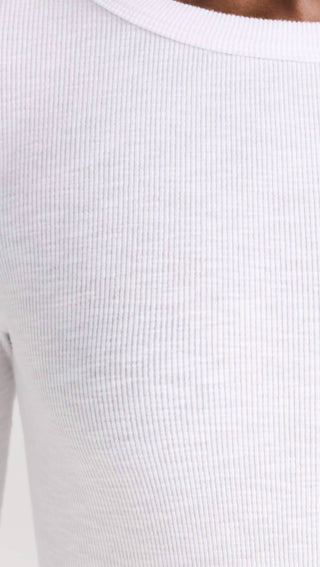 Enza Costa - Textured Rib Crew Tee