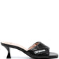 Moschino - Women's Quilted Leather Heeled Sandals